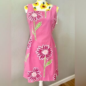 Lilly Pulitzer Pink Floral Cotton Dress